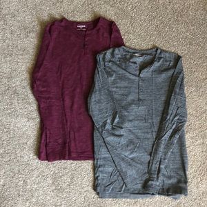 Express Long sleeve Henley Small